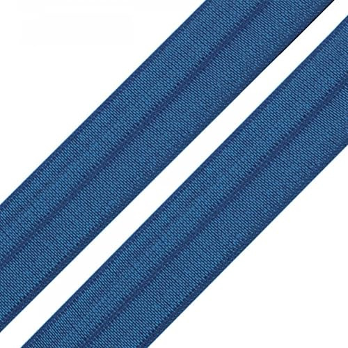 25m Falzgummi 20mm Faltgummi elastisches Einfassband Schrägband Saumband Farbwahl