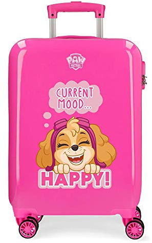 Paw Patrol Playful Kabinenkoffer Rosa 38x55x20 cms Hartschalen ABS Kombinationsschloss 34L 2,6Kgs 4 Doppelräder Handgepäck