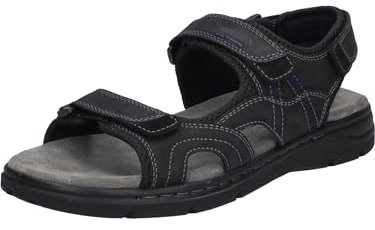 Josef Seibel Herren Klassische Sandalen Marlon 06,Weite G (Normal),Wechselfußbett,offene Schuhe,Strandschuhe,bequem,schwarz,42 EU