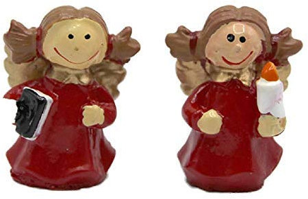 Melody Jane Puppenhaus 2 Angel Carol Singers Weihnachten Deko Miniatur Weihnachten Zubehör