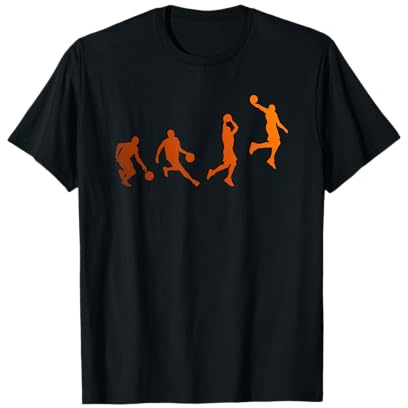 Cooles Dunking Basketball Spieler Evolution T-Shirt