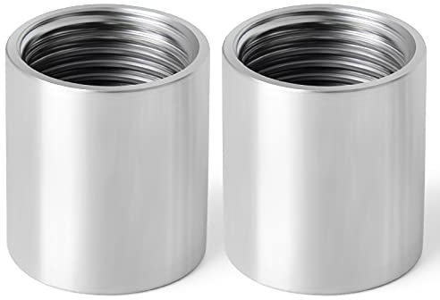 ERGAOBOY 5 piezas 304 conectores rectos de acero inoxidable, accesorios de tubería hembra de 3/4 a 3/4