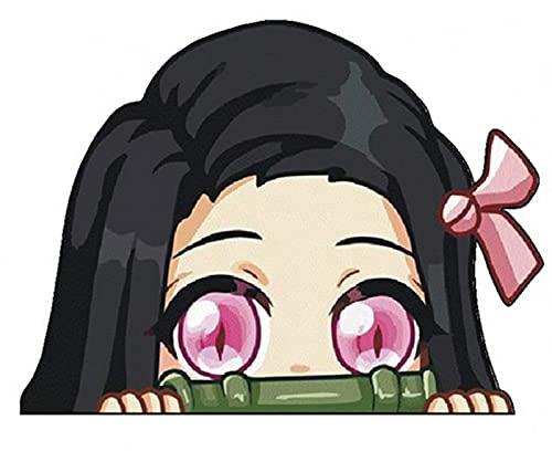 ALTcompluser Anime Autoaufkleber Demon Slayer Kimetsu No Yaiba Car Sticker Auto Fenster Tuning Vinyl Aufkleber(Nezuko Demon)