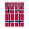 Generisch 10 Stück Flaggen Aufkleber Norwegen Set | Sticker Norway Autoaufkleber