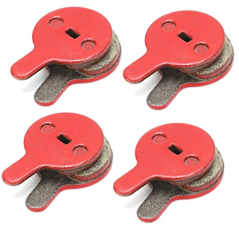 4 Satz Fahrrad Scheiben Bremsbelag, BB5 M446 Harz Halbmetall Scheibenbremse, Fahrrad Oil Disc Brake Pads Ersatz für Elektrofahrrad Mountainbike Vordere Hintere Scheibenbremsbeläge