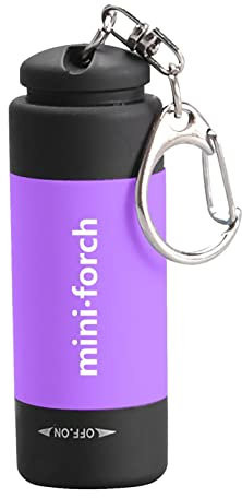 NC Mini Torch Flashlight - Portable Small Keychain Night 0.3W 25Lum USB Rechargeable Pendant LED Light Lamp Pocket Size for Camping Party Favors