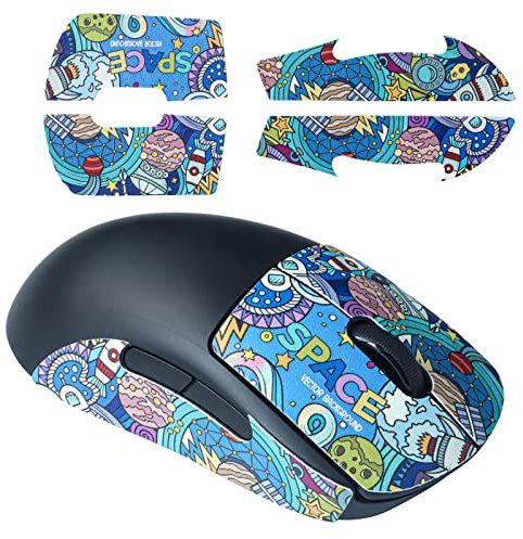 Mouse Anti-Slip Grip Tape, passend für G Pro Wireless, 4 Stück, Nicht verblassende Gaming-Maus, hautschweißbeständig, einfach zu bedienen, selbstklebendes Design, vorgeschnitten