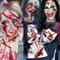 Shegazzi 228+ Stck 28 Blätt Narben Tattoo Halloween Gefälscht Wunden Kratzer Blut, Fake Tattoos Gesicht Zombie Schminke Halloween Kostüm Zubehör, Temporäre Tattoos Frauen Männer Erwachsene Accessoires