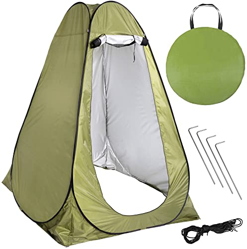 SPRINGOS Vestiaire de Plage Multifonctionnelle 120 x 120 x 190 cm Tente d'habillage Tente de Douche Tente instantanée Sac de Transport Pop Up Toilette Cabinet de Changement