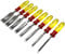 Rolson 56180 Set di scalpelli per legno con manico trasparente, 8 pezzi