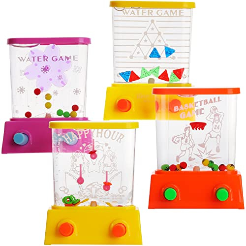 Graplan 4 Stück Wasser Flipper, Wasserflipper Kinder,Wasser Handheld Spiel, Mini Wasser Ring Spiel Fun Geschenke Mitgebsel Kindergeburtstag für Verschiedene Altersgruppen