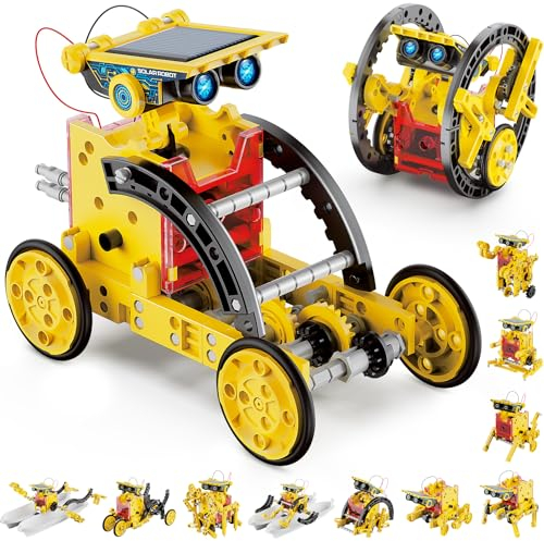 Hot Bee Solar Roboter Kinder, Experimente für Kinder ab 6-10, Geschenk Junge 8 9 10 11 12 Jahre, Spielzeug ab 8-12 Jahre für Jungen