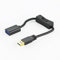 YSJJZRL Cavo di prolunga USB 3.0 da 90 gradi con interruttore Dritto/Su/Giù/Sinistra/Angolo destro Cavo di prolunga USB da maschio a femmina (0,3 M,Dritto)