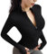 VEKTOL Top Damen Sport Langarmshirt Gym Tops Sportshirt Fitness T Shirts Workout Yoga Oberteil Leicht Laufshirt mit Daumenloch Schwarz XS
