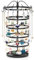 iDavosic.ly 5 Tier Rotating Earring Holder Organizer, 17 Hooks Metal Necklace Holder Stand, 228 Holes Adjustable Large Jewelry Tree Storage Bracelet Display Tower Rack for Women (Black)