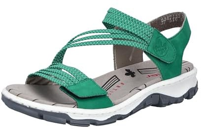 Rieker Damen Sandalen 68871-52 grün Gr. 40