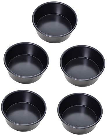 MAGICLULU 5 Piezas molde de pastel de gasa recipiente para hornear antiadherente molde para hacer tarta de queso pan de sándwich asadera Molde de torta molde para hornear mousse