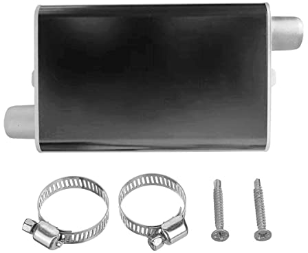 Wresetly 24Mm SchalldäMpfer Verbesserte Klemmhalterung Autoluft - Standheizung Auspuffrohr für Schwarz