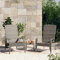 Adirondack-Gartenstuhl Grau Poly Rattan,319695