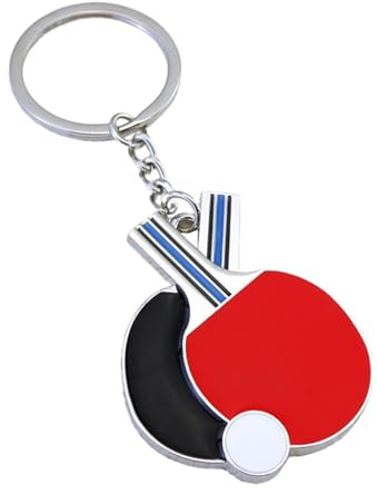Porte-clés de -pong, porte-clés de tennis de table,Pendentif d’ornement de sac de porte-clés de sport | Porte-clés chauve-souris de raquette de -pong résistant à l'usure, accessoire élégant po