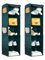 BrilliantJo 2er Set Hängeregal Kleiderschrank Organizer,Hängeregal Stoff, 5 Fächer hochwertige Hängeaufbewahrung mit Eisengestell Hängeregal Organizer Aufbewahrungssystem 30 x 30 x 108 cm Dunkelgrün