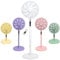 Knight 2in1 16 Pedestal Stand Fan & Desk Fan with Remote Control, Timer & 3 speed Setting | 9 Blades Turbo Wind | Round Base | Oscillation | Easy Assemble - No Tools Required, Off White