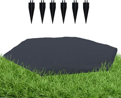 Arroopu Pierres de Jardin - Décoration Paysagère pour Allées,Pas Japonais À Piquets d'ancrage pour Aires De Jeux Piscines Jardins Allées