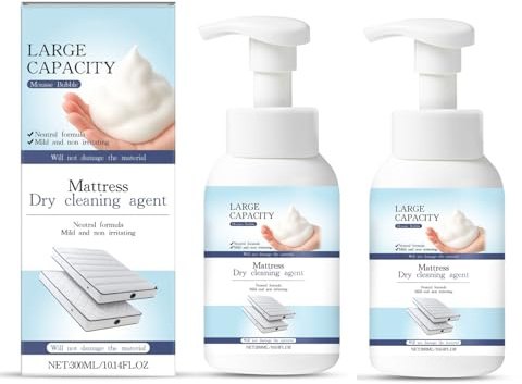 Wash-Free Cleaner Spray, Matratzenreiniger Spray für Matratze, Matratzen Reinigungsmittel, Matratzen Reiniger Geruchsentferner, Leistungsstarker Matratzen-Gelbreiniger (2)