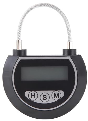 Fpreeza Electronic Time Lock Timer Lock Container Multi Function Time Lock Bin for Toys Black
