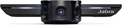 Jabra PanaCast 4K Kamera mit Tischständer, 3 x 13 MP, 180° Panorama-4K Ansicht, MS Teams zertifiziert, funktioniert mit Zoom, Google Meet, tragbar (erneuert)