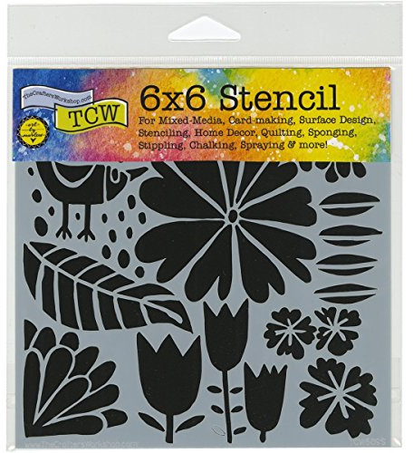 The Crafters Workshop Dutch Spring Stencil, Transparent, 6 x 6-Inch (18 x 16 x 0.1 cm)