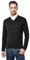 Vincenzo Boretti Jersey de Invierno para Hombre, de Tejido de Punto clásico con Cuello de Pico, Ajuste Entallado Negro M