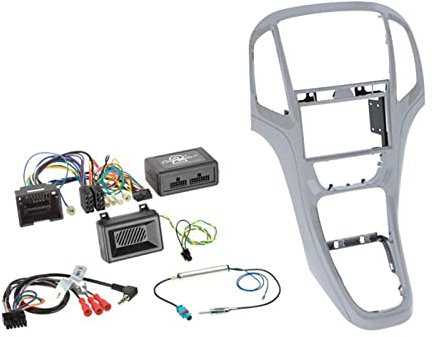 Astra J Komplett Kit 2-DIN Platin Silber