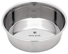 Snow Peak Unisex's Dog Bowl-Stainless Steel, Unset