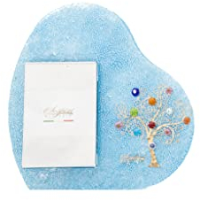 Sospiri Venezia Cadre Photo de Table forme Coeur Verre Murano Décoration Arbre de Vie avec Murrines Support de Table ou Bureau Photo cm7x10 Idée cadeau Made in Italy (19x19)