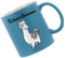 Crealuxe Glitzertasse Dunkelblau 'Alpaka Motiv (Wunschname)' personalisiert, Kaffeetasse, Bürotasse