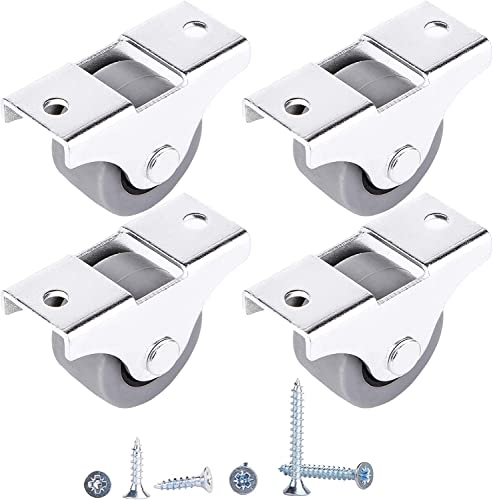 Ruedas de goma con placa de montaje de metal con tornillos para un movimiento suave