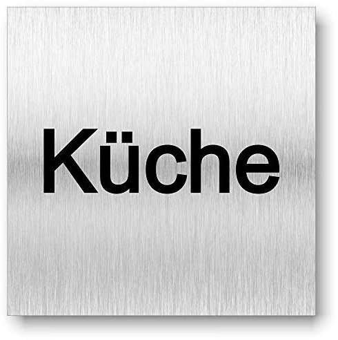 Placa Puerta Cocina con Impresión UV 12 x 12 cm – 3 mm de Aluminio Compuesto – Fabricado en Alemania