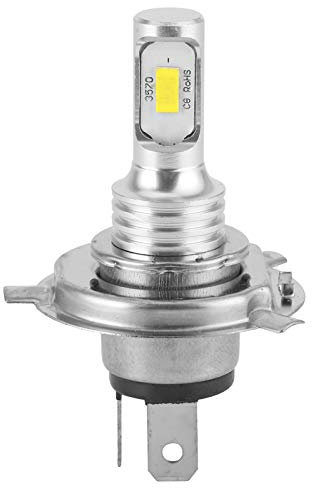 Ampoule de Phare, Puce D'ampoule LED de Lampe de Brouillard de Phare de 80W DC 12V-24V pour Voiture de Moto avec Prise H4(Jaune)