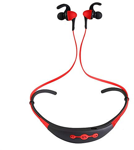 GYZLZZB Auricolare sportivo Bluetooth 4.1 montato sul collo, uno per due cuffie Bluetooth wireless stereo, pulsante di supporto CVC6.0 Riduzione del rumore indipendente Cuffie impermeabili per sport i