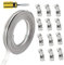 SHEENO 34.5Feet Collier de Serrage Tuyau Ajustable en Acier Inoxydable,Collier à Vis sans Fin en Acier,Tailles Impaires 2,5''-134''