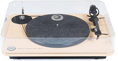 Platine Vinyle Pré-amplifié Elipson Chroma 400 RIAA - Made in France - Couleur Chêne