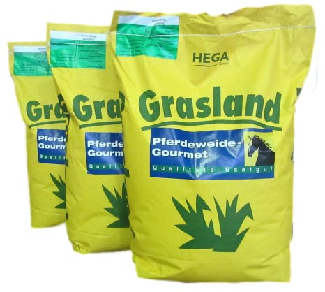 HEGA Grasland Pferdeweide Pferdewiese Grassamen Weidegras Wiese Weide (3x 10 kg (30 kg))