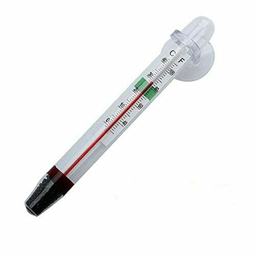 KOKOBASE Accurate Aquarium Thermometer - Easy-to-Install with Glass Suction Cup, Clear Temperature Readings, Ideal for Both Marine and Freshwater Tanks