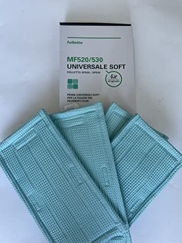 4 panni ORIGINALI SOFT per pulilava MF 520-530 lavapavimenti (duri) FOLLETTO VORWERK