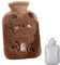 Wärmflasche Mit Weichem Bezug Auslaufsicher Wärmflasche Groß 2L Tragbare Wärmflasche Für Kinder &Erwachsene, Bettflasche Wärmflaschen Handwärmer Mit Kängurutasche, Hält Warm Im Winter (Bär Grau-a)