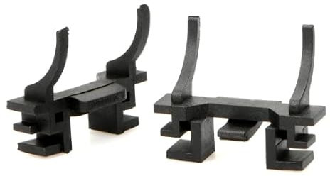 Coppia Kit Adattatori Lampadine LED Compatibile con Ford Focus Fiesta Fiat 500 Portalampada Supporto Fari Auto Clip Fissaggio Conversione Luci (Per Fiat - Ford - Land Rover)