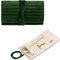 Lidxfeo Samt Schmuckrollen, Schmuck Jewelry Organizer Schmucktasche, Rolle Schmuckaufbewahrung Reise für Damen, für Armbänder, Halsketten, Ohrringe und Mehr Schmuck, für Reisen, Urlaub usw