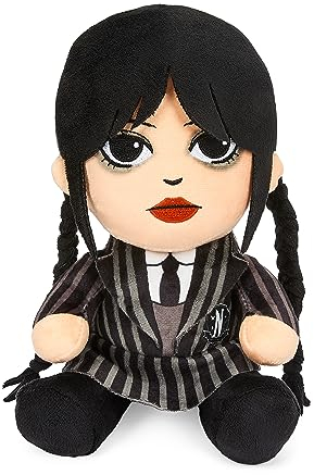 Rubies KR18262 Wednesday Addams Family Plüschfigur Sammelfigur Kuscheltier13x19 cm