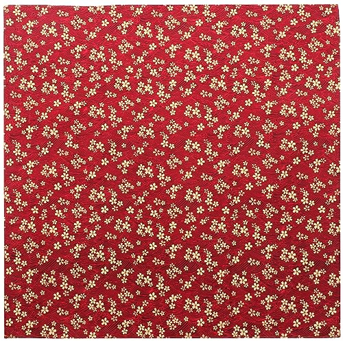 Lurrose Japanisches Furoshiki Geschenktuch Wiederverwendbares Dekoratives Wickeltuch Mit Roten Pflaumenblüten Für Furoshiki-technik Hochzeiten Und Feiern